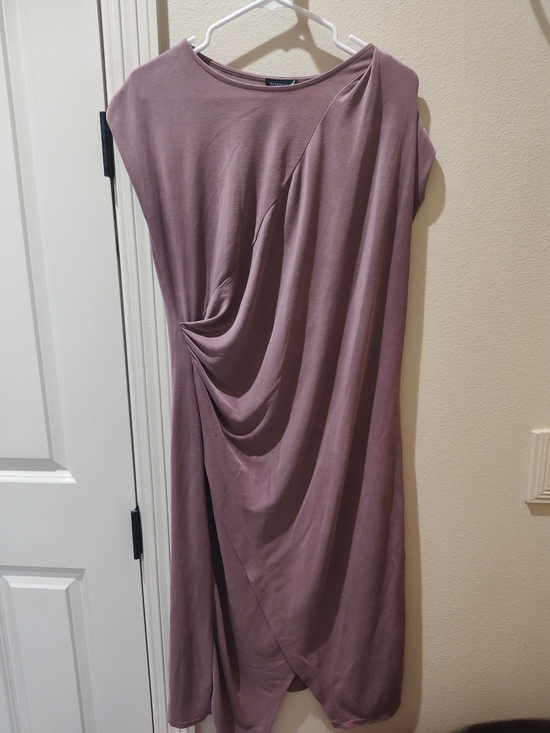Topshop Dresses & Skirts - Topshop Mauve Draped Midi Dress Size 8/Medium